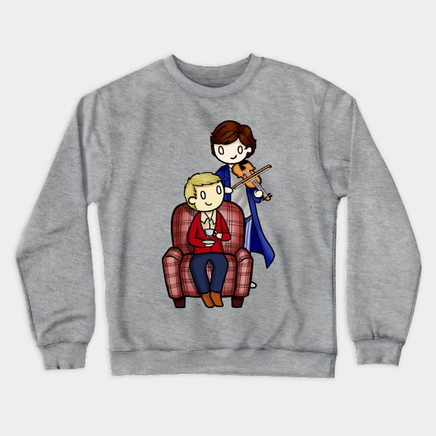 Sherlock and John Crewneck Sweatshirt by AshAroha